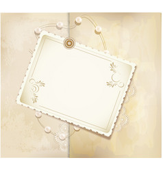 Gold retro background vector image