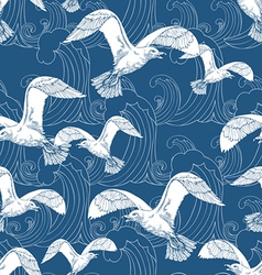 Abstract sea blue background vector image