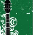Guitar background vector image