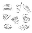 Fast food vector image