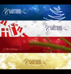 Christmas banners vector image