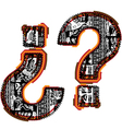 Incas font vector image