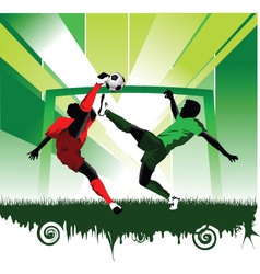 Soccer players vector image