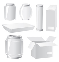 Packing containers vector image