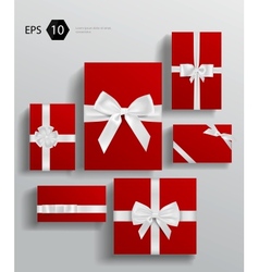 Gift wrapping collection vector image