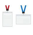 Plastic ID Badges vector image