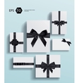 Gift wrapping collection vector image