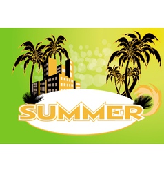 Summer background vector image