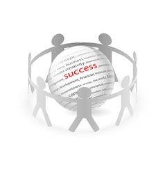 People Chain succes vector image