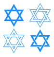 Star of david symbol vector image
