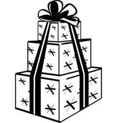 Stacked gift presents Stacked gift presents vector image