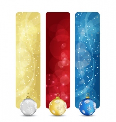 Christmas banners vector image