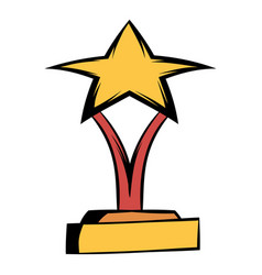 Star award icon cartoon Star award icon cartoon vector image