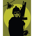 Military poster vector image