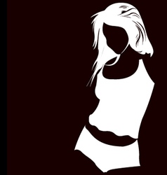 Girl illustration vector image