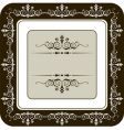 Vintage frame vector image