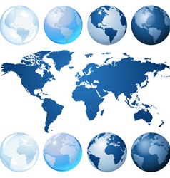Globe kit vector image