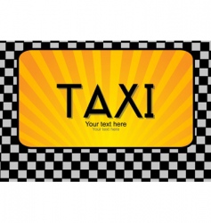 Taxi text vector image