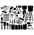 Painting objects and elements vector image