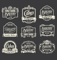 Calligraphic sign and label design set Calligraphic sign and label design set vector image