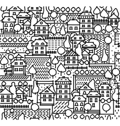 City pattern vector image
