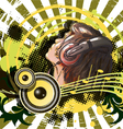 Abstract dj vector image