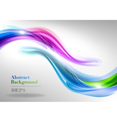 Abstract white two curve blue green purple vector image