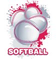 Softball vector image