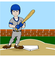 Baseball player vector image