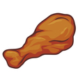 Fried chicken legs vector image