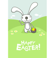 Easter card vector image