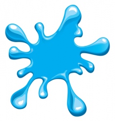 Blue splash vector image