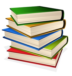 Pile of books vector image
