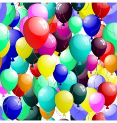 Seamless balloons vector image
