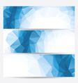 Set of abstract geometric banners vector image