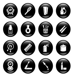 Cosmetic icons vector image