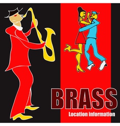 Brass dance vector image