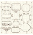 Vintage design elements vector image