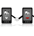 Phone love vector image
