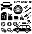Car repair service icon vector image