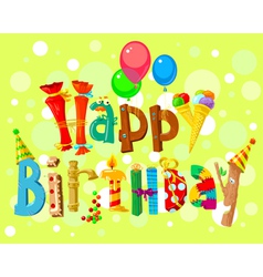 Happy Birthday vector image