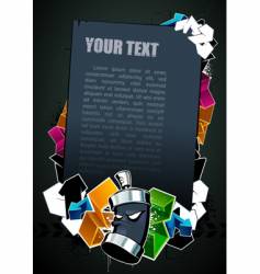 Graffiti banner vector image