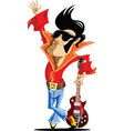 Elvis cartoon vector image