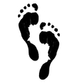 Foot print vector image