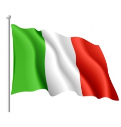 Flag of iIaly vector image