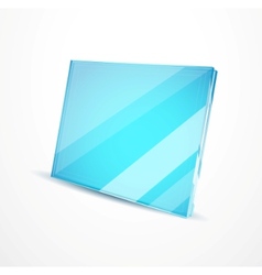 Glass plates vector image