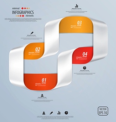 Infographics template vector image