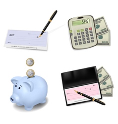 Office supplies vector image