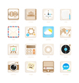 Apps icons set retro style vector image