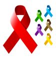 Awareness ribbons vector image